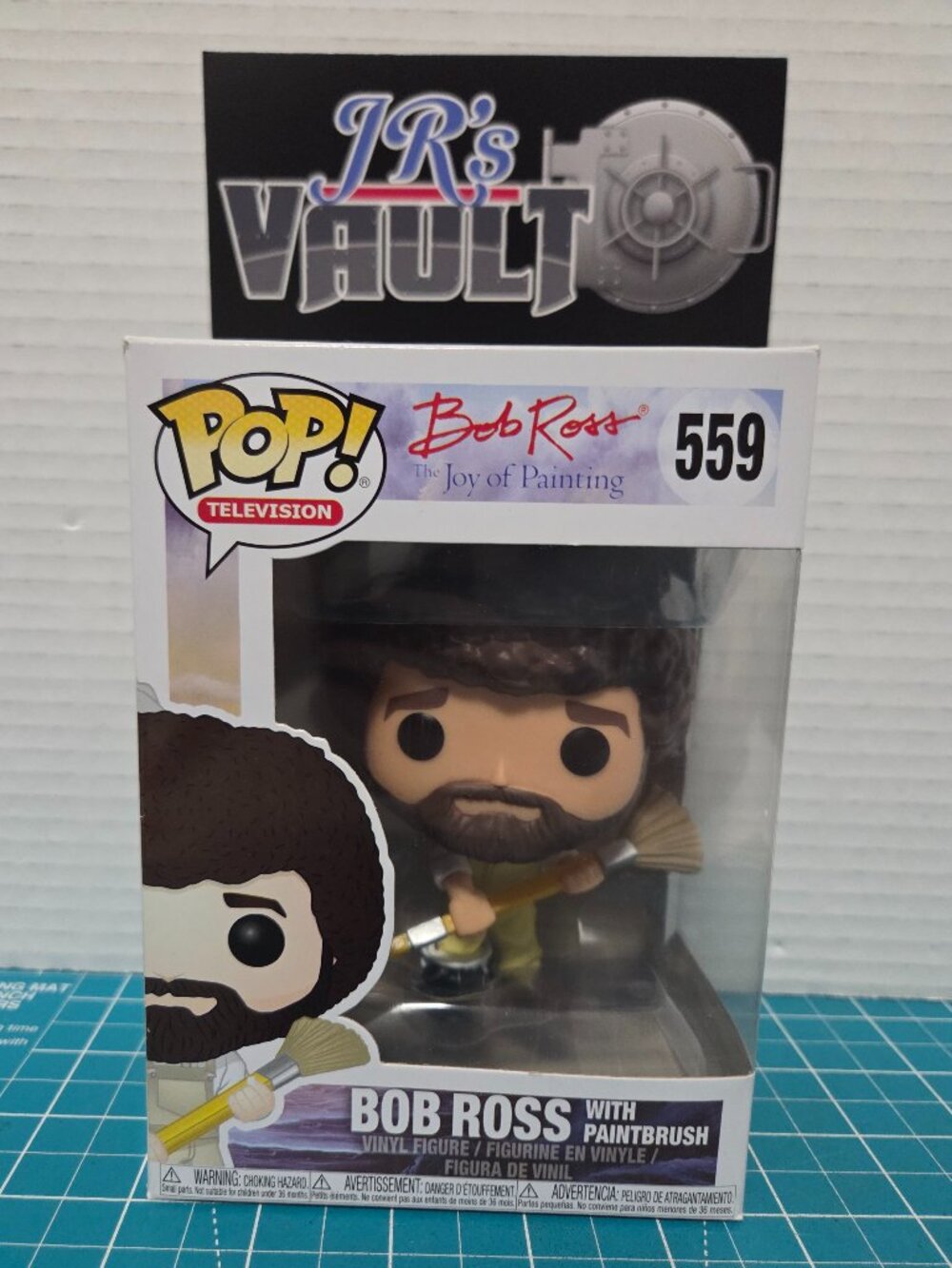 Funko POP Television Bob Ross Joy of Painting With Paintbrush 559 Vinyl Figure